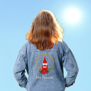 Veste En Jean Gnome personnalisé et texte modifiable