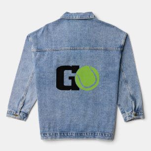 Veste En Jean Go Tennis T-shirt Homme, Joueur Sport Tee