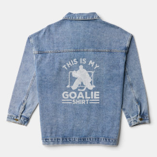 Veste En Jean Goalie De Hockey Sur Glace Pour Garçons Joueur De