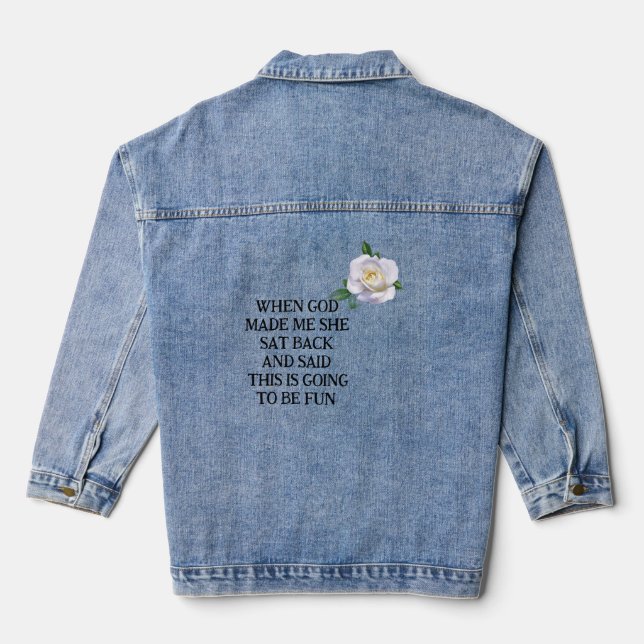 Veste En Jean God Made Denim Jacket (Verso)