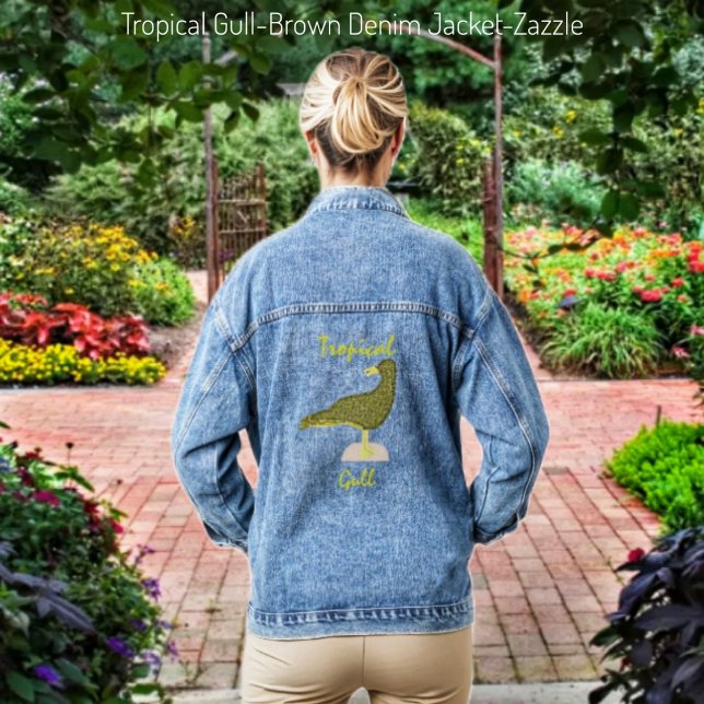 Veste En Jean Goéland tropical Brown (Créateur téléchargé)