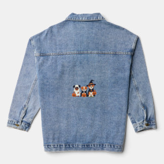 Veste En Jean Golden Retriever Fantôme Halloween Trick Or Treat