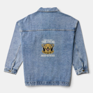 Veste En Jean Golden Retriever Vrai Ami Chien