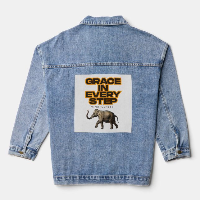 Veste En Jean Grâce à chaque pas (Verso)