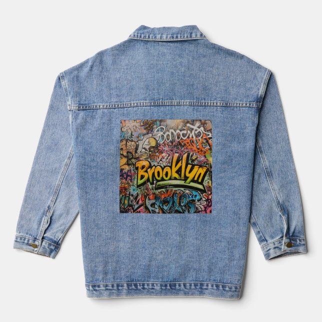 Veste En Jean Graffiti Brooklyn (Verso)