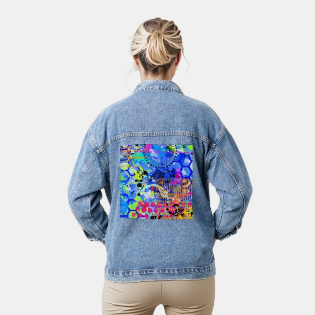 Veste En Jean Graffiti Mer 3 (Modèle)