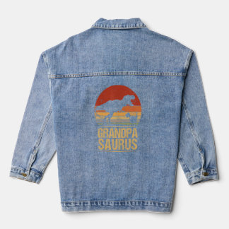 Veste En Jean Grandpasaurus Rex Famille Dinosaur Rex Dino Pères
