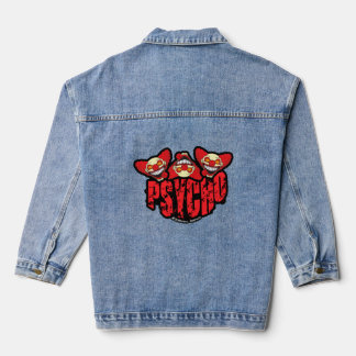 Veste En Jean Graphismes de Clown Psycho Rigolo