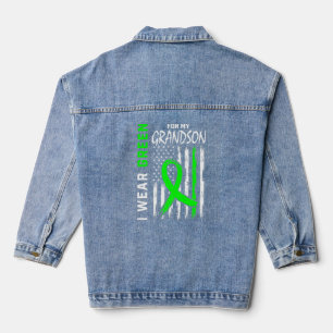 Veste En Jean Green Grandson Maladie du rein Cérébral Palsie Awa