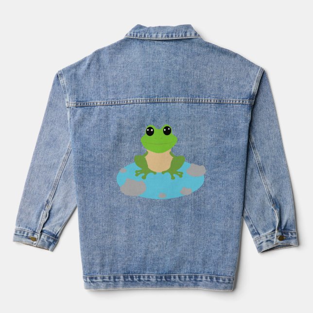 Veste En Jean grenouille dans l'étang (Verso)