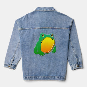 Veste En Jean Grumpy Frog dessin art japonais par Matsumoto Hoji