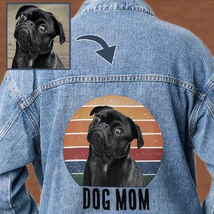 Veste En Jean Grunge Vintage Vêtement Photo de Chien pour Maman
