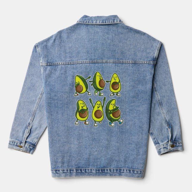 Veste En Jean Guacamole Keto Diet Et Vegan (Verso)