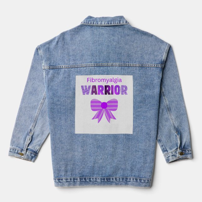 Veste En Jean Guerrier de Fibromyalgie (Verso)