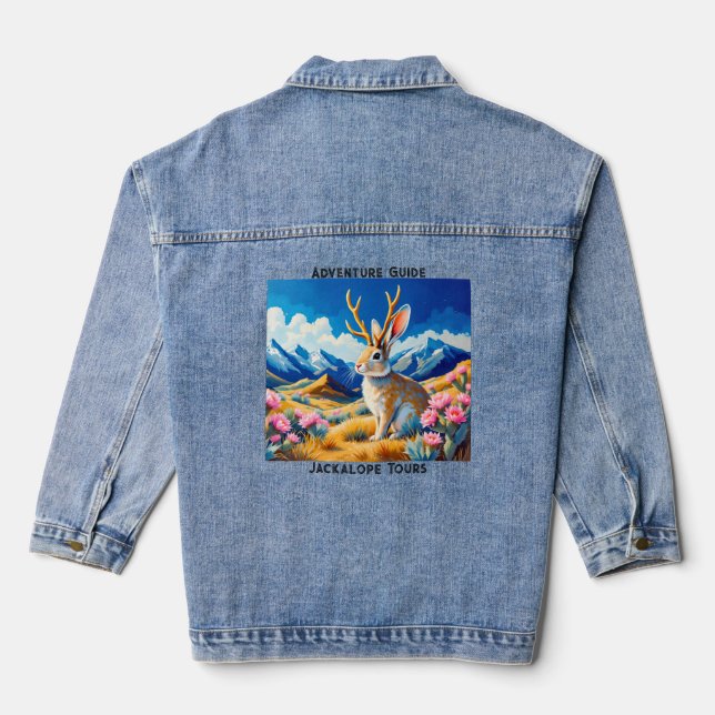 Veste En Jean Guide de Tour d'Aventure de Jackalope Mythe Légend (Verso)