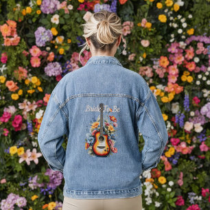 Veste En Jean Guitare Wildflower Esperluette Mariage Musical