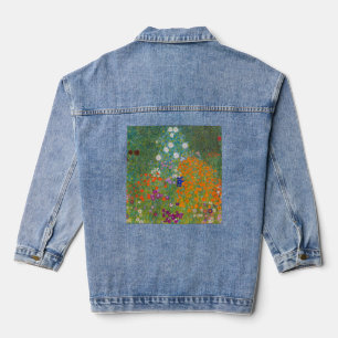 Veste En Jean Gustav Klimt - Jardin des fleurs