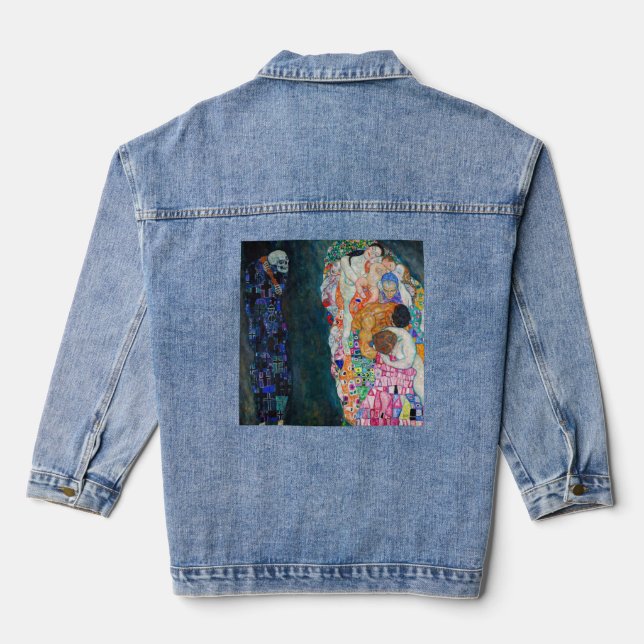 Veste En Jean Gustav Klimt - Mort et vie (Verso)