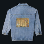 Veste En Jean Gustav Klimt - Stoclet Frieze Arbre de vie<br><div class="desc">Triptyque de Frieze Stoclet : Arbre de Vie,  Réalisation,  Attente - Gustav Klimt,  Carton,  1909</div>