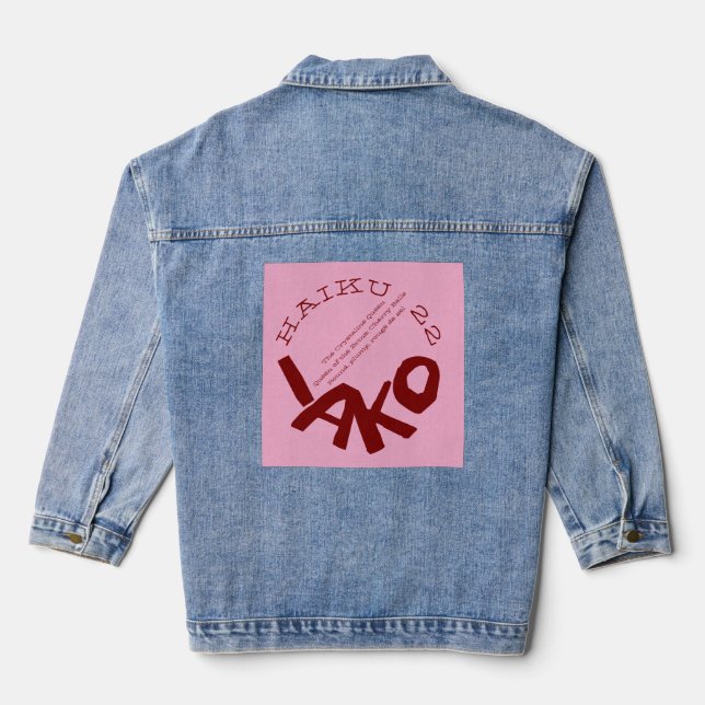 VESTE EN JEAN HAIKU 22 (Verso)