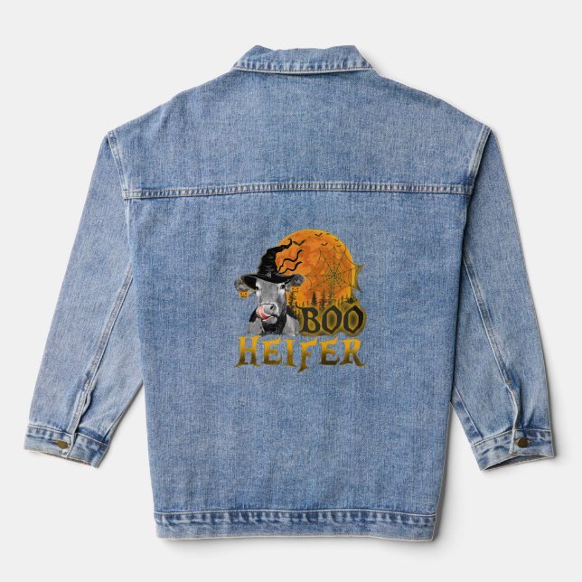 Veste En Jean Halloween de la vache (Verso)