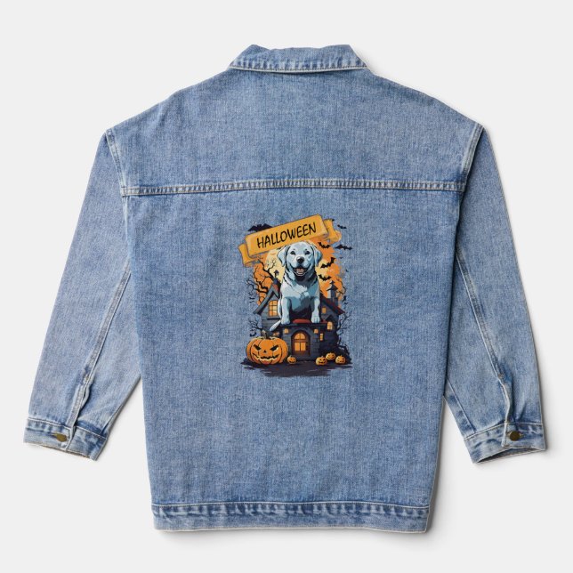 VESTE EN JEAN HALLOWEEN ET CHIEN (Verso)