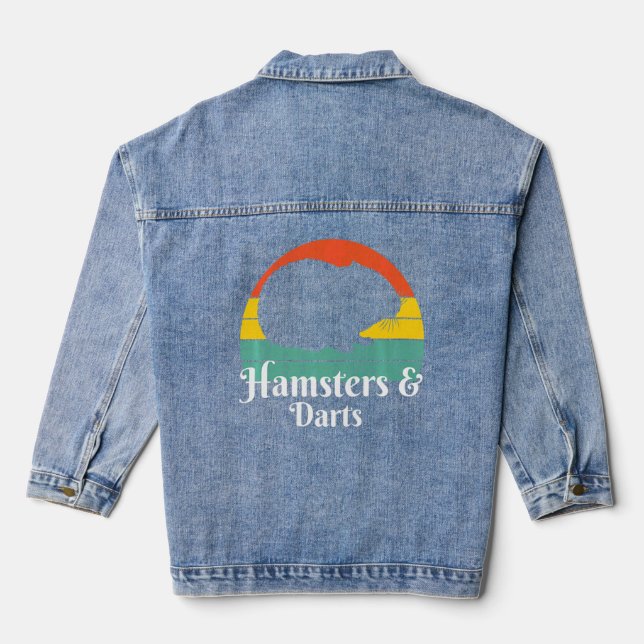Veste En Jean Hamsters Et fléchettes (Verso)