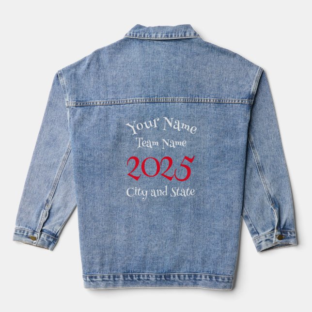 Veste En Jean Happy Hour Bachelor Retraite Bachelor 2024 (Verso)