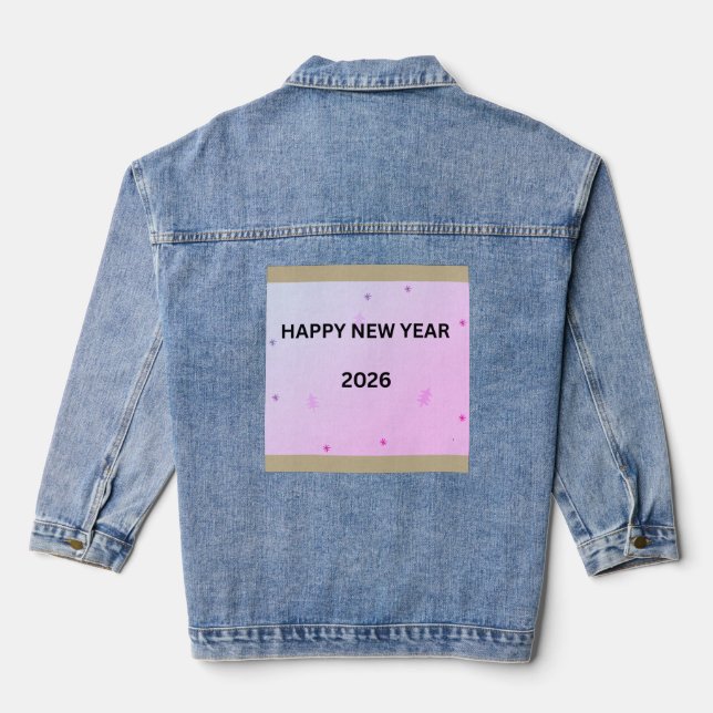 VESTE EN JEAN HAPPY NEW YEAR (Verso)