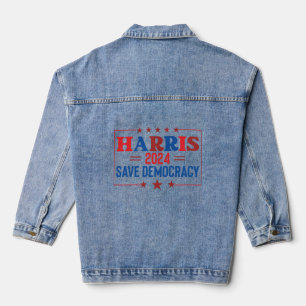 Veste En Jean Harris 2024 Save Democracy Campaign