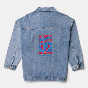 Veste En Jean Harris Walz 2024 Vintage Boho Super rouge rétro Bl