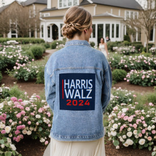 Veste En Jean Harris Walz Élection Présidentielle 2024