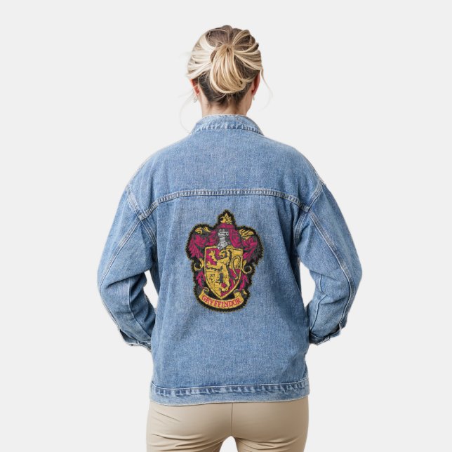 Veste En Jean Harry Potter | Gryffindor House Crest Patch (Modèle)
