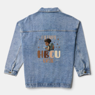 Veste En Jean Hbcu Grad History Black College Jeunesse Black Boy