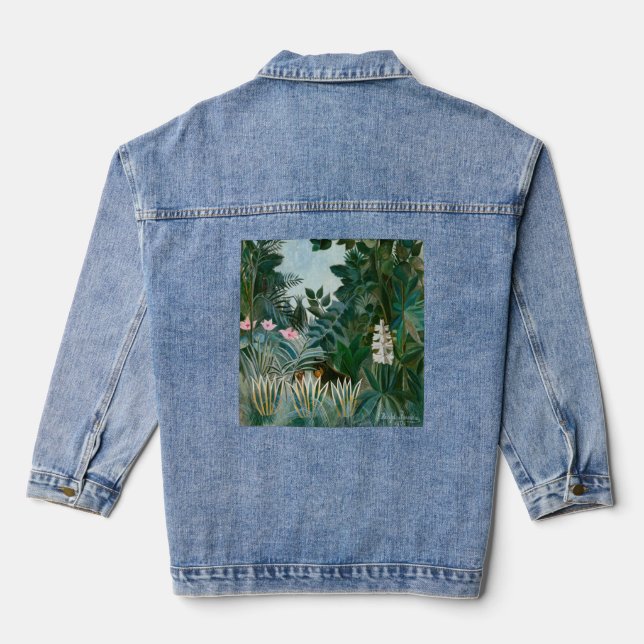 Veste En Jean Henri Rousseau - La jungle équatoriale (Verso)