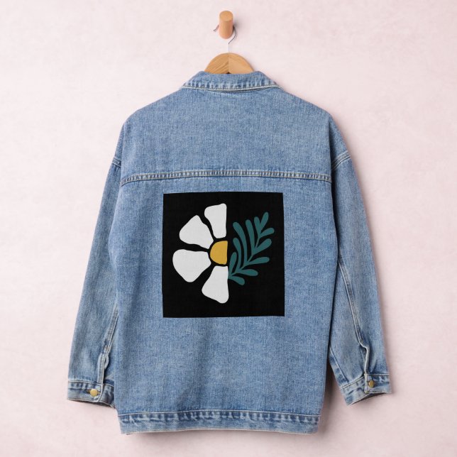 Veste En Jean Hermosa flor abstracta (Hangar)