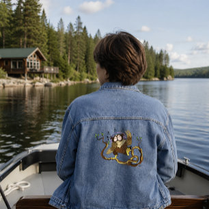 Veste En Jean Hibou mélomane