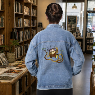 Veste En Jean Hibou mélomane