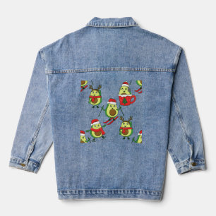 Veste En Jean hideux de Noël avocat père Noël