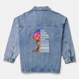Veste En Jean Historiquement Black College University Student Hb