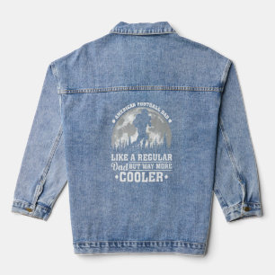 Veste En Jean Homme Américain Football Papa Comme Un Papa Réguli