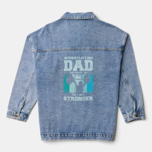 Veste En Jean Hommes lever de poids père Gym papa