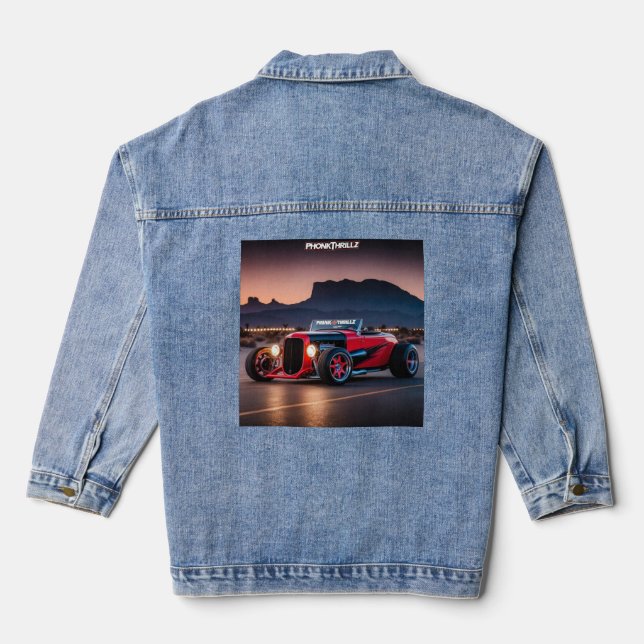 Veste En Jean Hot Rod Clásico JDM  (Verso)
