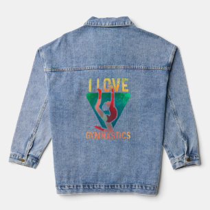 Veste En Jean I Love Gymnastique Gymnastique Gymnaste Tumbling T