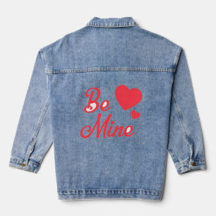 Veste En Jean I Love My Girlfriend" Classic Fit in Black