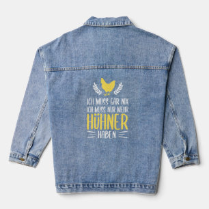 Veste En Jean Ich Muss Gar Nix Mehr Casquette Producteur de poul