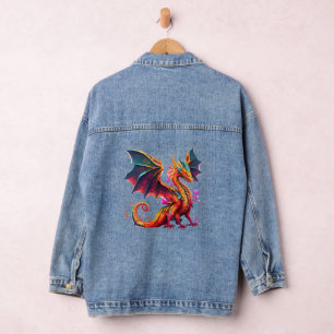 Veste En Jean Ici Il Y A Des Dragons