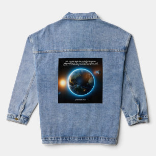 Veste En Jean Il a fait la Terre : Dieu et Verse de création