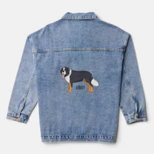 Veste En Jean Illustration bernoise d'un chien de montagne