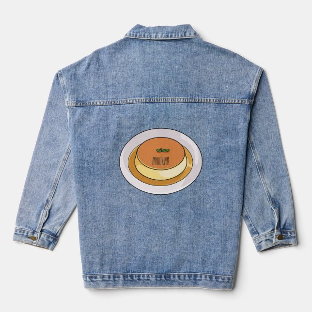 Veste En Jean Illustration de caramel de crème (Verso)